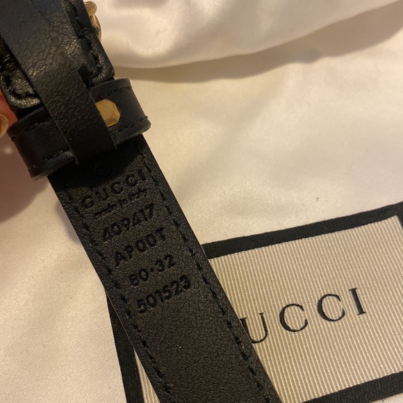 Authentic Black leather Gucci belt. Full set: box, dust bag, receipt. - Picture 3 of 5
